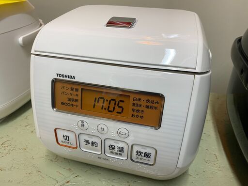 宇都宮でお買い得な家電を探すなら『オトワリバース！』炊飯器 東芝 TOSHIBA RC-5SK 2017年製 3合炊き 中古品