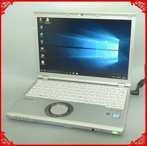 中古美品 日本製 パナソニック ノートパソコン 12.1型 CF-SZ5HDDKS 第6世代Core i5 4GB DVDRW 無線LAN Windows10 Office