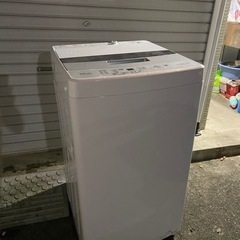 AQW-S45JBK(FS) 2021年製 洗濯機今年の9月購入...