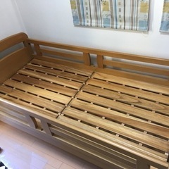 【ネット決済】木製シングルベッド　木枠