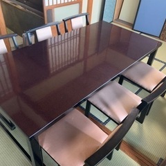 【ネット決済】和室用テーブル椅子6脚セット