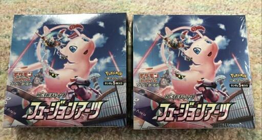 【シュリンク付】フュージョンアーツ 2BOX 新品未開封 ポケモンカードゲーム ソード\u0026シールド 拡張パック