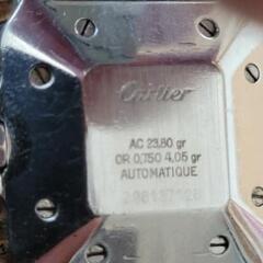 稀少カルティエサントスガルベLM デイト18金コンビ