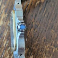 稀少カルティエサントスガルベLM デイト18金コンビ