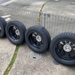 激安値下げ！早い者勝ち！美品！2018年製国産　ダンロップ　タイヤ、ホイール4本setフィットハイブリッド！