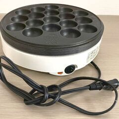 JM13393)卓上電気たこ焼き器  18個焼き カラー：ホワイ...