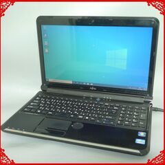 新品SSD 日本製 ノートパソコン 中古良品 15.6型 FUJITSU 富士通 AH56/D 第2世代Core i5 8GB Blu-ray 無線 カメラ Windows10 Office 新品SSD 日本製 ノートパソコン 中古良品 15.6型 FUJITSU 富士通 AH56