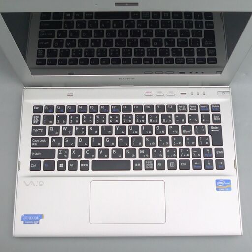 中古美品 シルバー 銀色 ノートパソコン 11.6型 SONY ソニー SVT1113AJ
