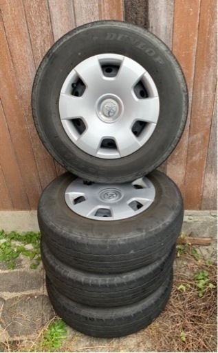 DUNLOP、195／80R15.タイヤ、ホイール、4本セット
