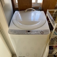 【ネット決済】SHARP 全自動洗濯機 7キロ 給水ホース付き