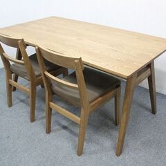 unico/ウニコ ADDAY(アディ)ダイニングテーブル W1500/チェア×2 オーク