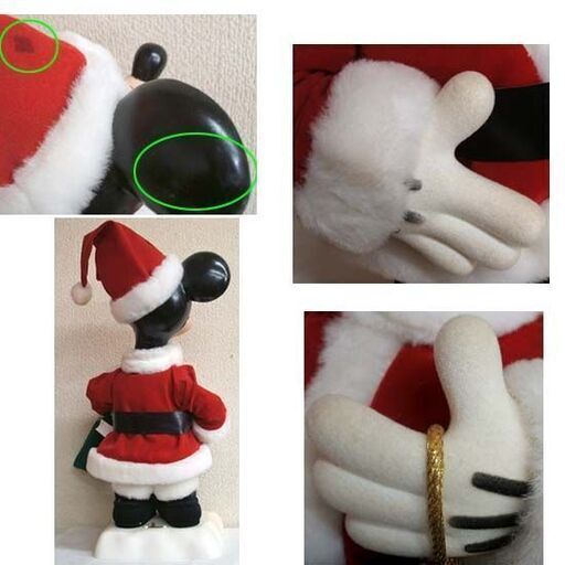 動く！★ミッキー ミニー フィギュア 2体セット 約45cm クリスマスコレクション 1997 ディズニー 箱付 サンタ衣装☆ PayPay(ペイペイ)決済可能 ☆ 札幌市 豊平区 平岸 動く！☆ミッキー ミニー フィギュア 2体セット 約45cm クリスマス