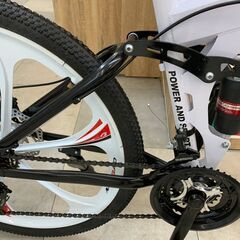 MACCE 折り畳み式クロスバイク 白 21変速 未使用品 店頭展示品