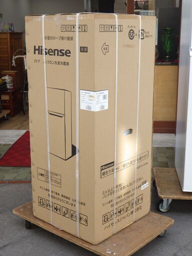 未使用 Hisense 冷凍冷蔵庫 2ドア 2018年製 HR-B1201 120L ホワイト 箱付