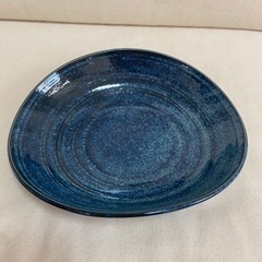 【ネット決済】【11/23まで〆】お皿　藍色　鎌倉　小町通りのお皿