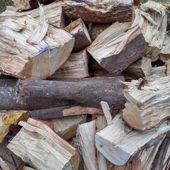 ●引取者決定●規格外 未乾燥 コロ 薪 広葉樹 1パレット分 薪ストーブなどに