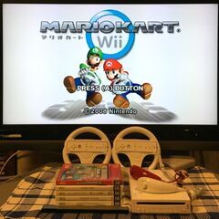 お取引き中　Wii 本体 一式 + マリオカート他ソフト5本セッ...