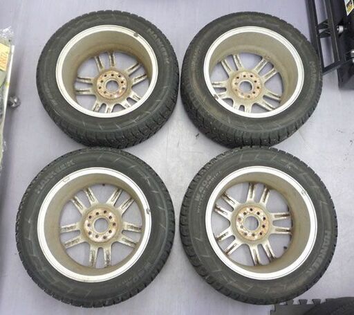HANKOOK W404 WINTER RADIAL スパイクタイヤ 4本セット 215/55R16 93T 