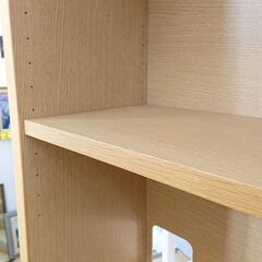 カリモク karimoku QS3585MS 2個セット 書棚 本棚 ブックシェルフ 飾り棚 オーク材 ナチュラル 棚板可動式■定価約90000円■幅100×奥行26.5×142.5㎝■近隣配送無料 買取帝国 朝霞店 ヤ出