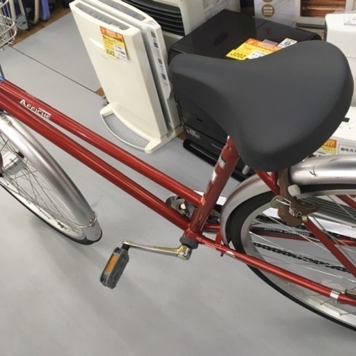 S270　普通自転車　AFFICHE　6段　赤　カギ付き　ダイナモライト　美品 S270 普通自転車 AFFICHE 6段 赤 カギ付き ダイナモライト 美品