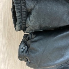 Supremeファー付レザーダウンジャケット　サイズM 黒