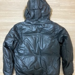 Supremeファー付レザーダウンジャケット　サイズM 黒