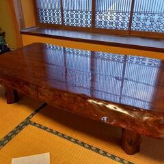 【ネット決済】天然木　一枚板テーブル