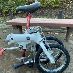 軽量折りたたみ自転車 FIAT 14インチ ホワイト