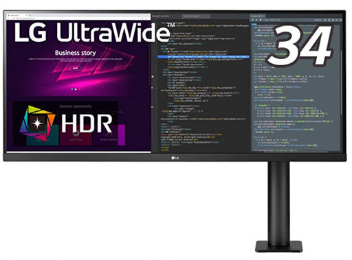 LG エルゴノミクススタンド 34インチウルトラワイドモニター  34WN780-B