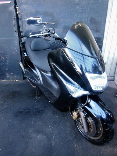 YAMAHA マジェスティ125 カスタム スピーカーKIT付 ブラック セル始動 軽整備済 すぐ乗り出せます。マジェスティー YAMAHA マジェスティ125 カスタム スピーカーKIT付 ブラック セル始動