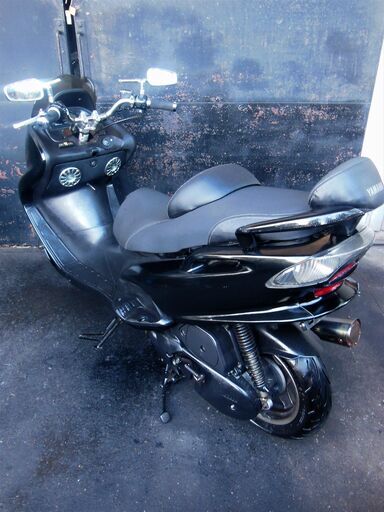 YAMAHA マジェスティ125 カスタム スピーカーKIT付 ブラック セル始動 軽整備済 すぐ乗り出せます。マジェスティー YAMAHA マジェスティ125 カスタム スピーカーKIT付 ブラック セル始動