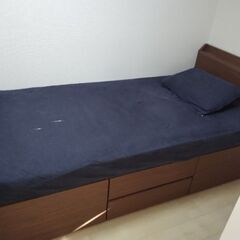 激安3千円 処分価格 引き出し付き シングルベッド