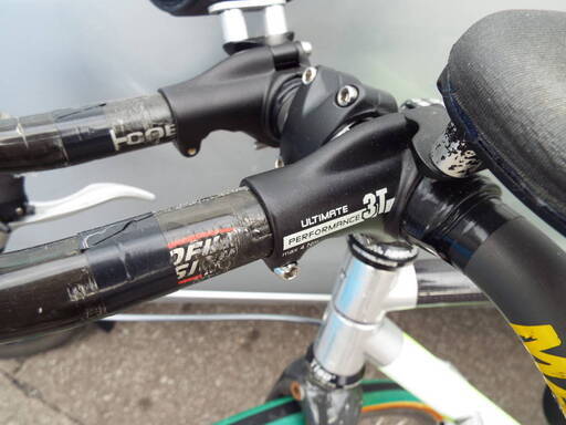 現状品 ロードバイク TVT92 カーボンフレーム カスタム品 パーツ取り