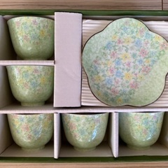 【ネット決済】【美品】茶器セット　陶彩　花しおり