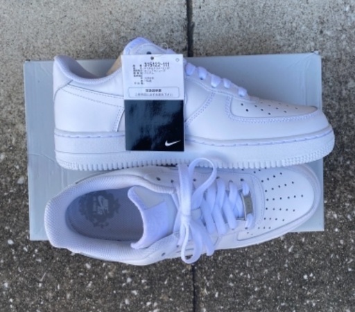 SOLDOUT 新品未使用 タグ付き ナイキ NIKE エアフォース1 白／白　ホワイト