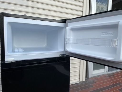 ■2021年製■87L 2ドア小型冷凍冷蔵庫 PRC-B092D-B 幅475mm 一人暮らし 単身 学生コンパクト アイリスオーヤマ 引き取り可