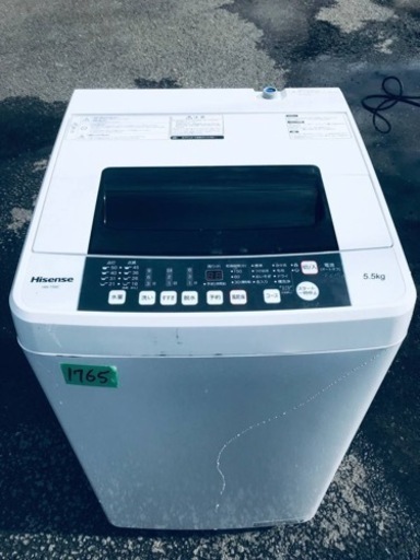 ③✨2019年製✨1765番 Hisense✨全自動電気洗濯機✨HW-T55C‼️