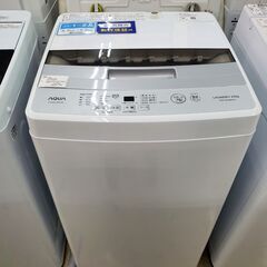 AQUA　全自動洗濯機　AQW-S45JBK　2021年製　4....