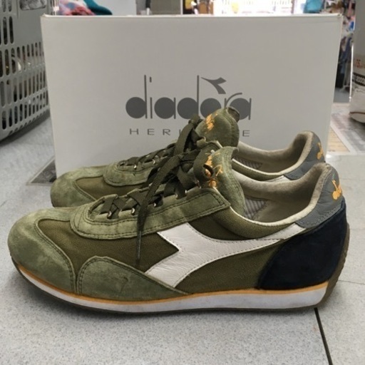 S152　DIADORA　ヘリテージモデル　カーキ　25.5cm