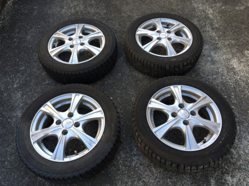 お取引中】アルミホイール付き 節約 スタッドレスタイヤ 