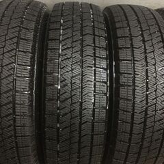 BS BLIZZAK VRX2 155/60R14 14インチ スタッドレス 4本 2017年製 バリ溝 N-ONE アルトラパン MRワゴン ミラトコット等　(VTM472)クレジットカード QRコード決済可能