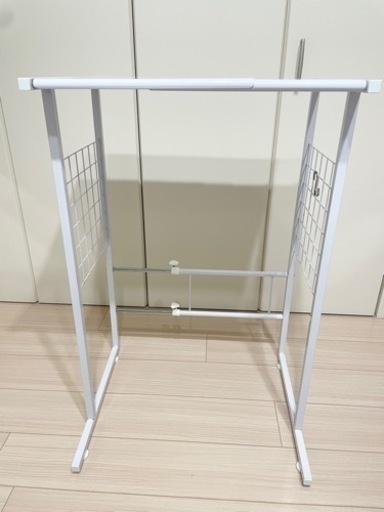 【11月中限り】山善 レンジ台 ゴミ箱上ラック 幅40-55×奥行45.5×高さ85cm 縦横伸縮