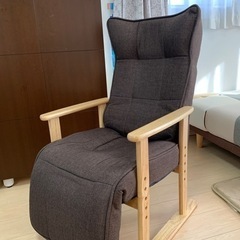 【ネット決済】レバー式リクライニング高座椅子