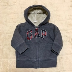 babyGAP ロゴパーカー◎ふわふわ裏起毛 サイズ90（18-...