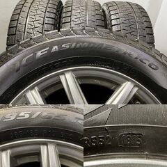 【PIRELLI ICE ASIMMETRICO 195/65R15】スタッドレス【CR CRICKET 15インチ 6J5HPCD114.3+45】ヴォクシー ノア等　(MTL103)クレジットカード QRコード決済可能