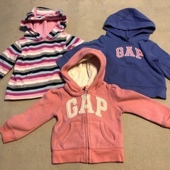 90cm babyGAP パーカー3点セット