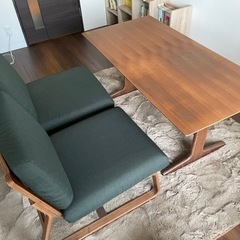 無印良品】テーブル&イスのセット リビングでもダイニングでも