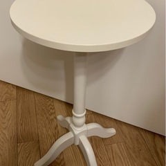 【ネット決済】白いサイドテーブル