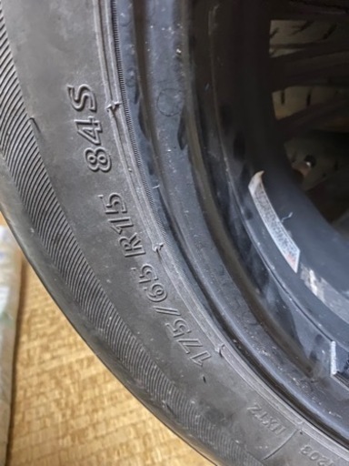 軽自動車　アルミホイール　ゴム付き　15インチ　4本セット
