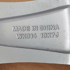 18 inch ホイール　4本　ほぼ未使用 18x7J 5H 114.3 +55